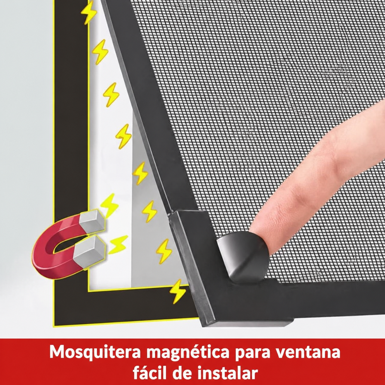 Mosquitera magnética para ventana