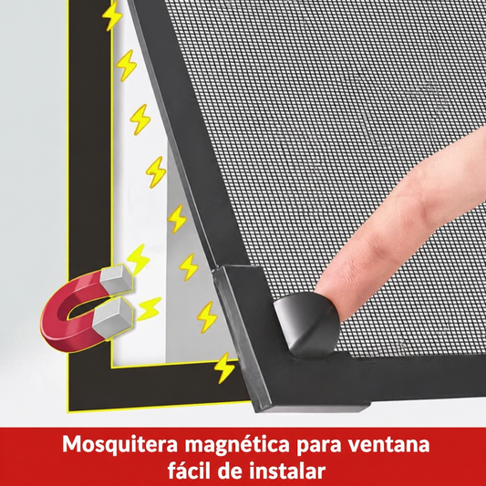 Mosquitera magnética para ventana